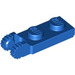 LEGO Blue Hinge Plate 1 x 2 with Locking Fingers with Groove (44302)