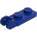 LEGO Blue Hinge Plate 1 x 2 with Locking Fingers without Groove (44302 / 54657)