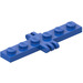 LEGO Blue Hinge Plate 1 x 6 with 2 and 3 Stubs (4507)