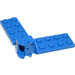 LEGO Blauw Scharnier Plaat 2 x 4 met Articulated Joint Assembly