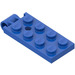LEGO Blau Scharnier Platte oben
