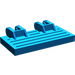 LEGO Bleu Charnière Train Gate 2 x 4 Verrouillage Dual 2 Stubs avec renforts arrière (44569 / 52526)