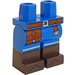 LEGO Blue Hips and Legs with Reddish Brown Belt, Bag and Dark Brown Boots (73200 / 105031)