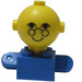 LEGO Синій Homemaker Figure with Yellow Head and Glasses