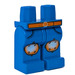 LEGO Azul Island Xtreme Stunts Piernas con Plateado Knee Protecciones y Marrón Correa (3815 / 43065)