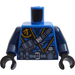 LEGO Blue Jay Torso with Dark Blue Arms, Ninjago &#039;J&#039; and Belts (973 / 76382)