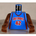 LEGO Blau Jerry Stackhouse, Detroit Pistons, Road Uniform Torso