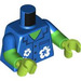 LEGO Blau Kapp&#039;n Minifig Torso (973 / 78568)