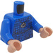 LEGO Blue Kathi Dooley - Before Makeover Minifig Torso (973 / 76382)