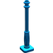 LEGO Blue Lamp Post 2 x 2 x 7 with 6 Base Grooves (2039)