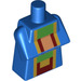LEGO Bleu Minecraft Torse avec Crossed Bras avec Brown, Jaune et Green (25767 / 76975)