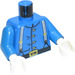 LEGO Blue Minifig Cavalry Torso with Suspenders (973)