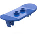 LEGO Blue Minifig Skateboard with Two Wheel Clips (45917)
