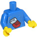 LEGO Blue Minifig Sports Torso, Soccer World Team Fieldplayer (973)