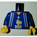 LEGO Blau Minifig Torso French Soccer Team mit Golden Rooster und F.F.F. Dekoration (973)
