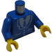 LEGO Blå Minifigur Kropp Jacka med Tie (973 / 73403)