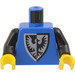 LEGO Blue Minifig Torso with Black Falcon Shield (1st Reissue) (973 / 73403)