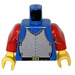 LEGO Blauw Minifiguur Torso met Breatplate Pantser (973)