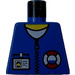 LEGO Blue Minifig Torso without Arms with Coast Guard Logo and Name Tag (973)