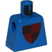 LEGO Blue Minifig Torso without Arms with Quartered Shield (973)