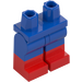 LEGO Blå Minifigur Hofter og ben med Rød Boots (21019 / 77601)