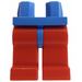 LEGO Blauw Minifiguur Heupen met Rood Poten (73200 / 88584)