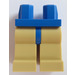 LEGO Blauw Minifigure Heupen met Tan Poten (3815 / 73200)