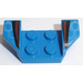 LEGO Blauw Spatbord Plaat 2 x 2 met Flared Wiel Arches met Zwart en Rood Strepen (41854)
