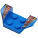 LEGO Bleu Garde-boue assiette 2 x 2 avec Flared Roue Arches avec Argent Stars (41854)