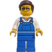 LEGO Blauw Overalls Minifiguur