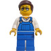 LEGO Blau Overalls Minifigur