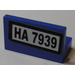 LEGO Blue Panel 1 x 2 x 1 with &#039;HA 7939&#039; Sticker with Square Corners (4865)