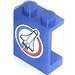 LEGO Blauw Paneel 1 x 2 x 2 met Ruimte Shuttle Rechtsaf Sticker zonder zijsteunen, volle noppen (4864)
