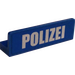 LEGO Blue Panel 1 x 4 with Rounded Corners with &quot;Polezei&quot; Sticker (15207)