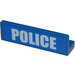 LEGO Blue Panel 1 x 4 with Rounded Corners with Police (Blue Background) Sticker (15207)