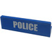 LEGO Blue Panel 1 x 4 with Rounded Corners with &quot;POLICE&quot; Sticker (15207)