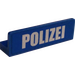 LEGO Blue Panel 1 x 4 with Rounded Corners with &quot;Polizei&quot; Sticker (15207)