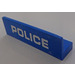 LEGO Blue Panel 1 x 4 with Rounded Corners with White &#039;POLICE&#039; Sticker (15207)