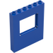 LEGO Blue Panel 1 x 6 x 6 with Window Cutout (15627)