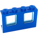 LEGO Modrá Plane Window 1 x 4 x 2 with Transparent Light Blue Glass