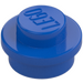 LEGO Blauw Plaat 1 x 1 Rond (6141 / 30057)