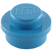 LEGO Bleu assiette 1 x 1 Rond (6141 / 30057)