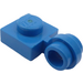 LEGO Blue Plate 1 x 1 with Clip (Thin Ring) (4081)