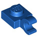 LEGO Blau Platte 1 x 1 mit Horizontaler Clip (Dick geöffneter O-Clip) (52738 / 61252)