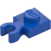 LEGO Blue Plate 1 x 1 with Vertical Clip (Thick Open &#039;O&#039; Clip) (44860 / 60897)