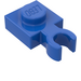 LEGO Blauw Plaat 1 x 1 met Verticaal Klem (Dunne Open &#039;O&#039;-clip)