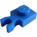 LEGO Blue Plate 1 x 1 with Vertical Clip (Thin &#039;U&#039; Clip) (4085 / 60897)