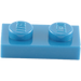 LEGO Blauw Plaat 1 x 2 (3023 / 28653)