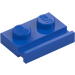 LEGO Blue Plate 1 x 2 with Door Rail (32028)