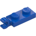 LEGO Blå Plate 1 x 2 med Horisontal klips på Ende (42923 / 63868)